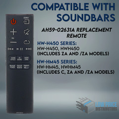 Replacement AH59-02733B SoundBar Remote for Samsung HW-K360 K450 K550 K650