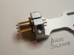 STANDARD HEADSHELL 4 PIN CONNECTOR GOLD PLATED FOR TURNTABLE MADE In Italy