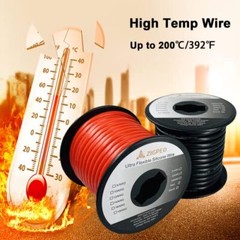 ZIGPEO 10 AWG Silicone Wire 50FT, Extra Flexible 10 Assorted Sizes , Colors