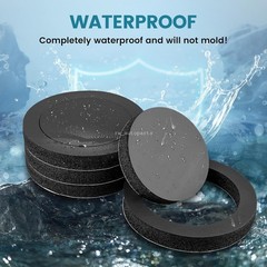 6.5“ Car Door Audio Speaker Foam Gaskets Bass Sound Insulation Seal Rings 2 PCS