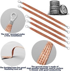 Universal Engine Ground Strap Automotive Vehicle Grounding Straps for Most Cars