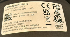Luma Surveillance 820 Series 4K Ip Camera Black LUM-820-IP-TMHB 1596