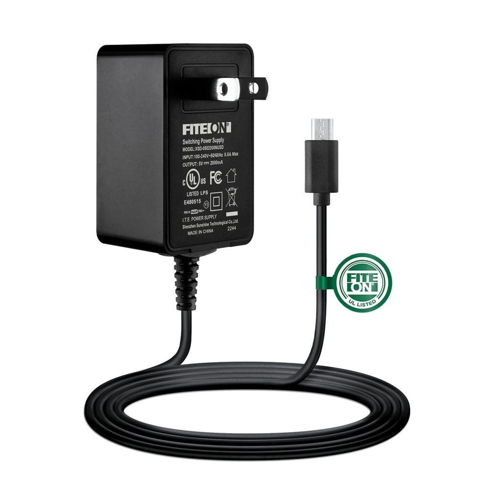 UL 5ft Adapter Charger Cord For Insignia NS-SPBTWAVE2-BK Portable Speaker Power