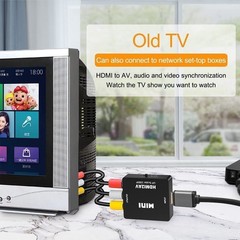 RCA AV to HDMI HD Converter Adapter Composite 3RCA CVBS Audio Video Wii NES SNES