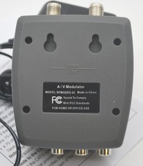 RCA COMPOSITE VIDEO/AUDIO RF MODULATOR TO CHANNEL 3 OR 4 DVD GAME CONSOLES CATV