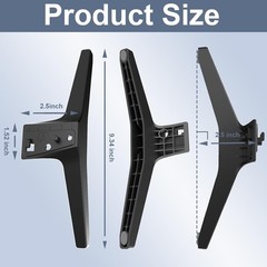 Elegant Replacement TV Legs for LG 49-55 Inch Models | Durable ABS with Screws