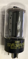 Sylvania 5881 / 6L6WGB Beam Power Tube Power/Output. NIB USA.