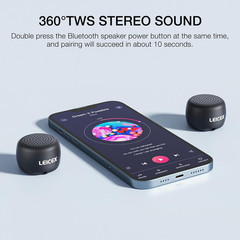 Mini Bluetooth Speaker, Small Tiny Portable Bluetooth 5.0 Speakers Perfect for O