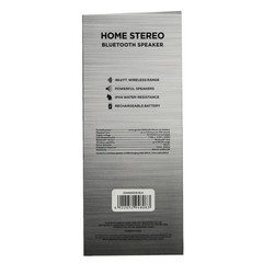 Home Stereo Bluetooth Speaker – Water resistant 20WMS008 Black, Brand New!!
