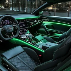 Upgrade 6 in 1 Ambient Strips 16 Million Color RGB LED Car Interior Light Kit US