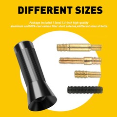 Universal inches Car Antenna Auto Aluminum Alloy aerial Carbon Fiber Radio FM US