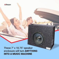 8 Inch Single Vented Subwoofer Enclosure for Truck with Durable MDF Construction