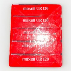 Maxell UR 120 Audio Cassette Tape 5 Pack Sealed Normal Bias Vintage Blank 90’s