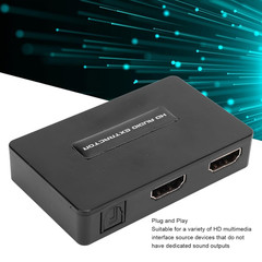 HDMI Audio Extractor Converter 4K 30Hz, HDMI to HDMI Bluetooth SPDIF 3.5Mm