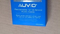 AUVIO 4200991 3-FT 1/8″ M to 1/8″ M RETRACTABLE STEREO CABLE “BLACK”
