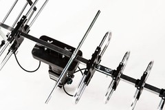 Five Star Outdoor 4K HDTV Antenna 200 Miles 360 Degree UHF/VHF/FM W/ J-Pole