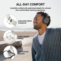 Edifier W830NB Active Noise Cancelling Bluetooth Wireless Over-Ear Headphones