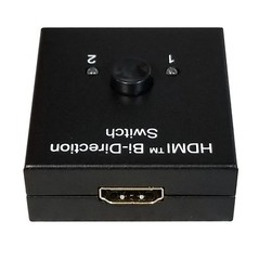 4K 2-Port 2-Way HDMI Bi-directional 2×1 Switch Switcher & 1×2 Splitter Selector