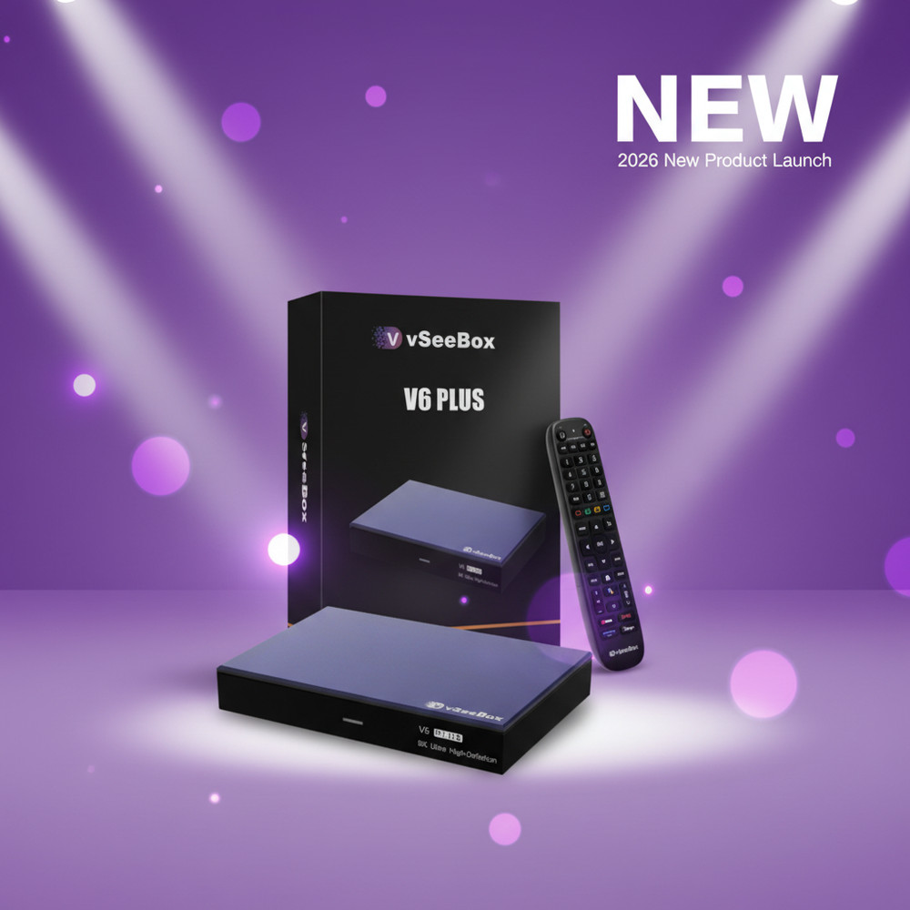 VseeBox V6 Plus 2026 New – Android 14, Voice Remote, Free Shipping