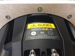 JL Audio 12W7AE ported sub box SPECIAL EDITION with black plexi port trim