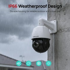 Vikylin 4K 8MP 25X PTZ 360 degree POE IP Camera Outdoor IR Audio Auto Tracking
