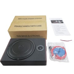 1200W 10″Slim Under-Seat Powered Subwoofer for Car Truck w/Amp Kit & Tweeter