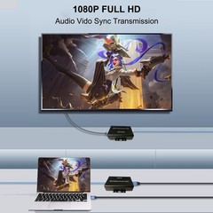 1080P 60M USB HDMI KVM Extender Hub Over Rj45 Ethernet Cable Video Converter