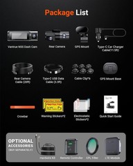 Vantrue Nexus 5S (N5S) 360 Degree WiFi Dashcam GPS LTE Support 1TB Support