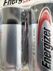 Energizer MAX D Batteries (8 Pack), D Cell Alkaline Batteries 12/2033