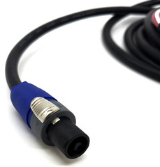 Blue Jeans Cable Canare 4S11 Bi-Wire Speaker Cables NL2FX SpeakON to Banana Male