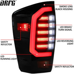2016-2022 for Toyota Tacoma Smoked LED Tail Lights – Compatible Replacement