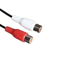 3.5mm AUX Stereo to 2 RCA Female Audio Y Cable Adapter Cord MP3 iPod Music AV