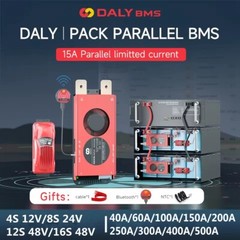 Daly BMS 15A Parallel 4S 8S 12S 16S 12V 24V 48V 40-500A for Li-ion LiFePo4 AUS