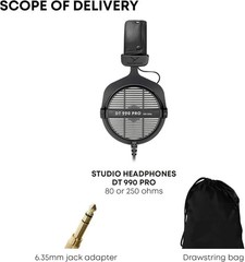 Beyerdynamic DT 990 PRO 250 Ohm Open Back Studio Headphones Gray New IN BOX