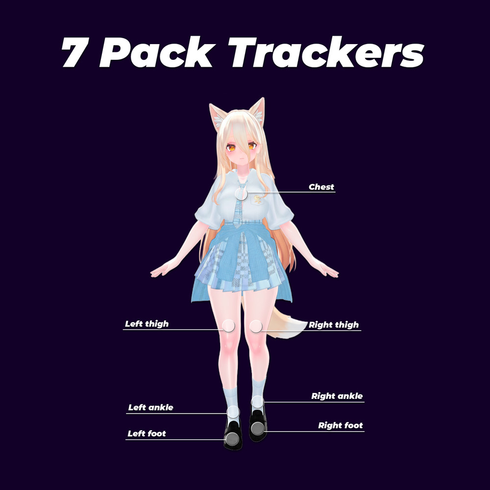 SlimeVR Compatible Full Body Tracking FBT VRCHAT VR 7 Trackers ICM45686 Vive
