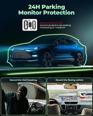 Dash Cam 4 Channel 360° Front Rear Inside DashCam, FHD 1080P Car Camera 128GB