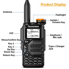Quansheng UV-K5 Walkie Talkie 50-600MHz DTMF VOX FM UHF VHF 2-Way Radio FM LOT