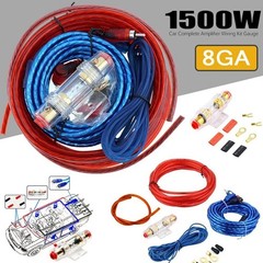 1500W 8 Gauge Car Audio Cable Kit Amplifier Install Amp RCA Subwoofer Sub Wiring