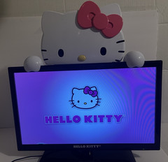 Hello Kitty 19″ LED HDMI TV PC MONITOR SANRIO 2013 KT2219MBY-NO REMOTE READ