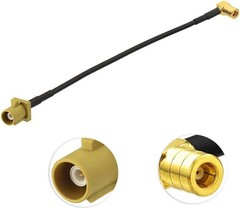 Satellite Radio Antenna Adapter Cable 6 inches Fakra Curry Code K Male to SMB…