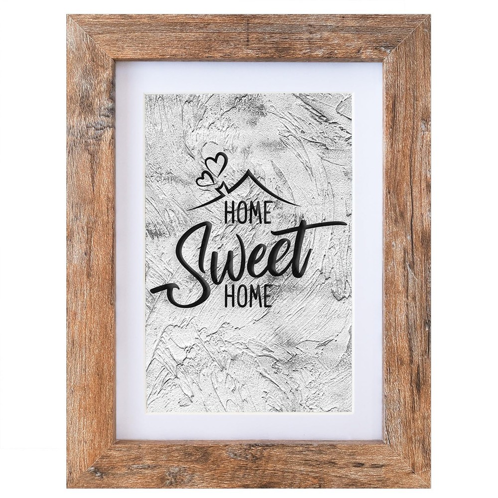Califortree 5×7 Picture Frame – Can Display Photo 4×6 with 5×7, Rustic Brown