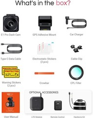 Vantrue E1 Pro 4K Mini Dash Cam | HDR Night Vision | Parking Mode | 1TB Support
