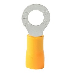 YELLOW Guage 12-10 Wire Ring Terminals Electrical Vinyl Connectors Assortment