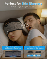 Sleep Headphones Bluetooth 6.0 Headband, 3-IN-1 Sleeping Headband Headphones for