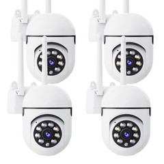 XVIM Wireless Security Camera System 4PCS 2K Pan/Tilt WiFi Camera Night Vision