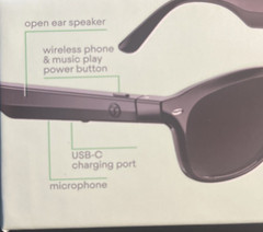 NIB WeariQ Smart Glasses Bluetooth Black UV400 Polarized Large Frame Ios Android