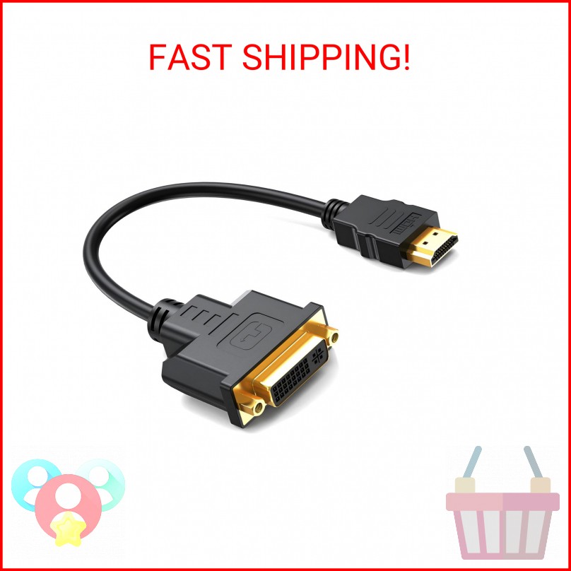 MMOBIEL HDMI to DVI Cable Adapter – Bi-Directional – Female DVI-I Dual Link to M