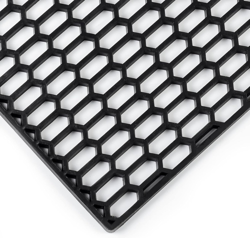 47″x16″ ABS Plastic Universal Car Grill Mesh, Honeycomb 15x20mm Black
