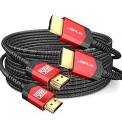 10K HDMI Cables.1 10FT-Pack 48Gbps 8K@60Hz 4K Ultra High Speed 10FT 2 Red