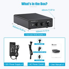 Fosi Audio TB10D Digtal Amplifier Stereo HiFi Class D Power Home Amp 600W Mini